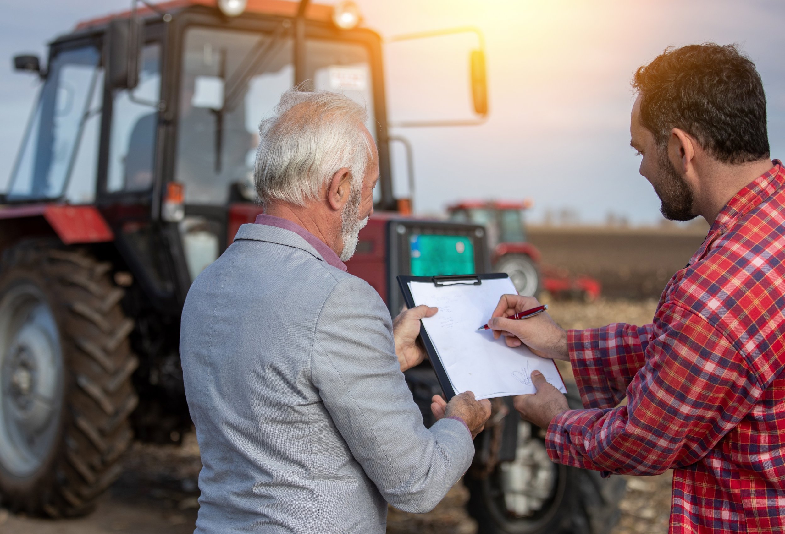 Farmer Signing Contract