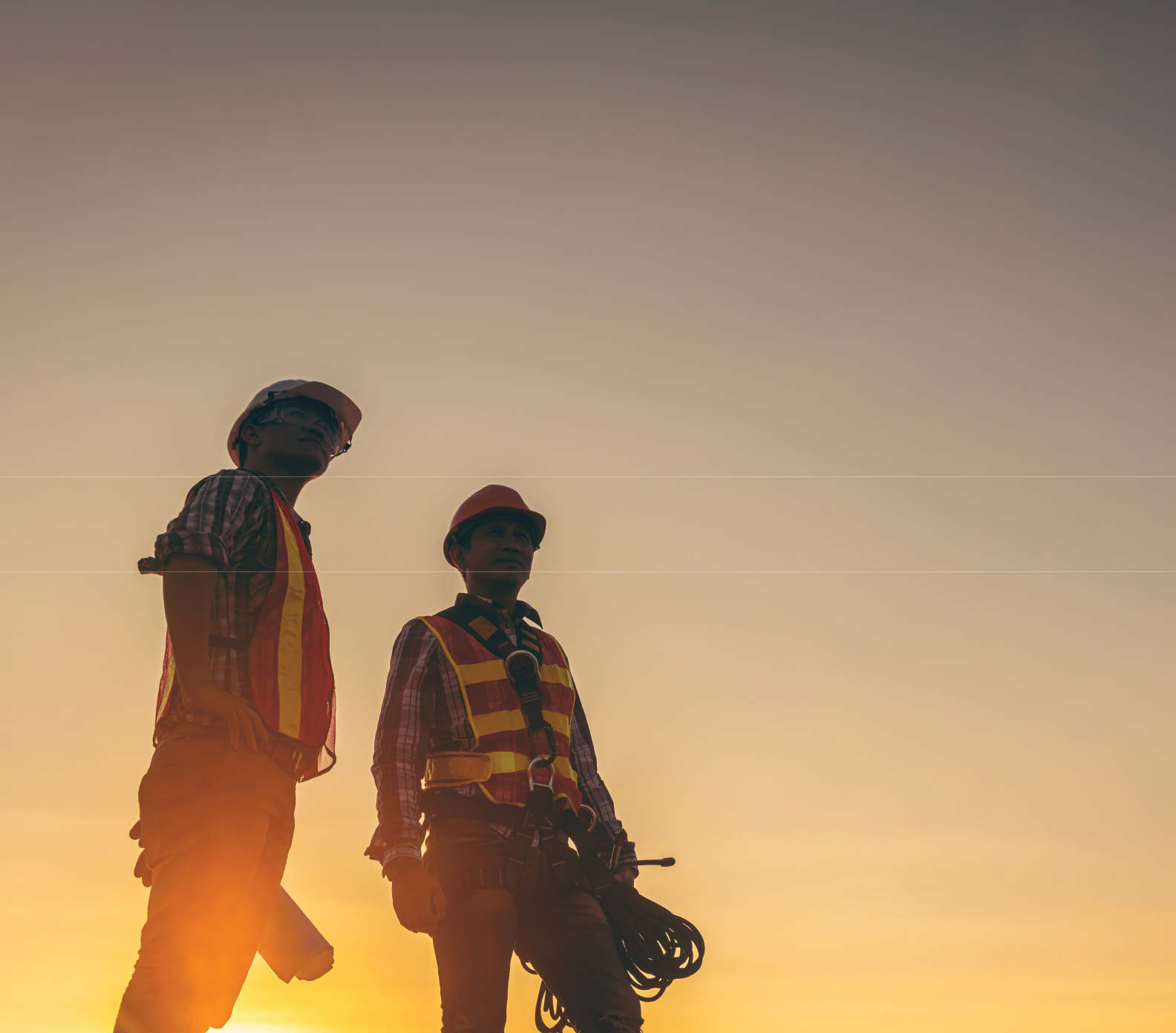 Men working outside